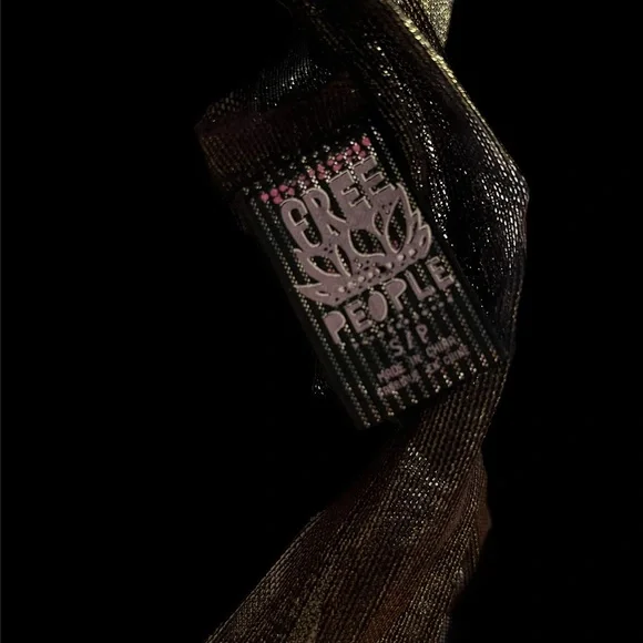 Free People Women’s Sheer Metallic Racerback Tank - Picture 7 of 7